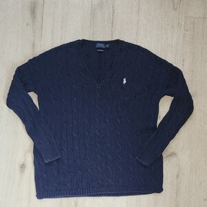 Ralph Lauren Deep Blue V-Neck Sweater